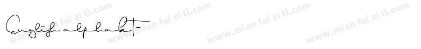 English alphabet字体转换